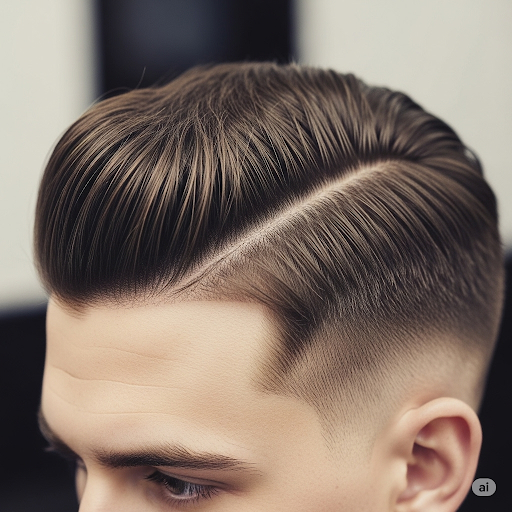 Acconciatura maschile side part